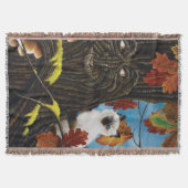 Boom Ent Kat Herfst Fantasie Deken (Voorkant)