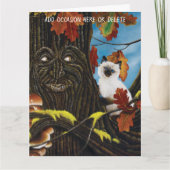 Boom Ent Kat Herfst Fantasie Kaart (Voorkant)