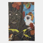 Boom Ent Kat Herfst Fantasie Theedoek (Verticaal)