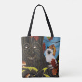Boom Ent Kat Herfst Fantasie Tote Bag (Achterkant)