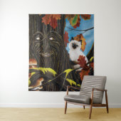 Boom Ent Kat Herfst Fantasie Wandkleed (In situ)