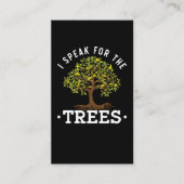 Boom Environment Awareness Forest Natuur Lover Visitekaartje (Voorkant)