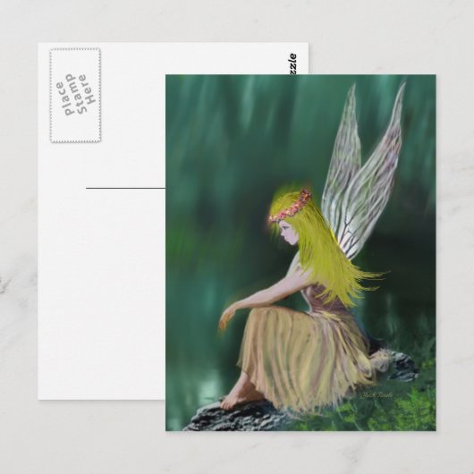 Boom Fairy A Briefkaart (Voorkant / Achterkant)