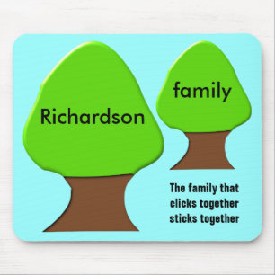 Boom  familie Tree Mousepad Muismat