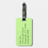 Boom Fern in het regenwoud Bagagelabel (Achterkant verticaal)