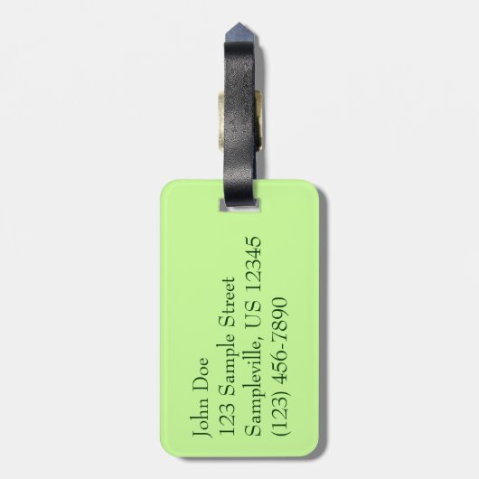 Boom Fern in het regenwoud Bagagelabel (Achterkant verticaal)