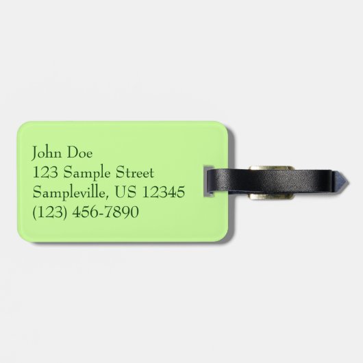 Boom Fern in het regenwoud Bagagelabel (Achterkant horizontaal)