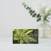 Boom Fern in het regenwoud Visitekaartje (Staand voorkant)
