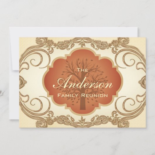  Boom Floral Family Reunion Kaart (Voorkant)