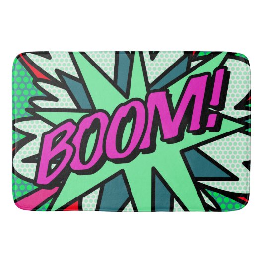 BOOM Fun Cool Modern Comic Book Badmat (Voorkant)