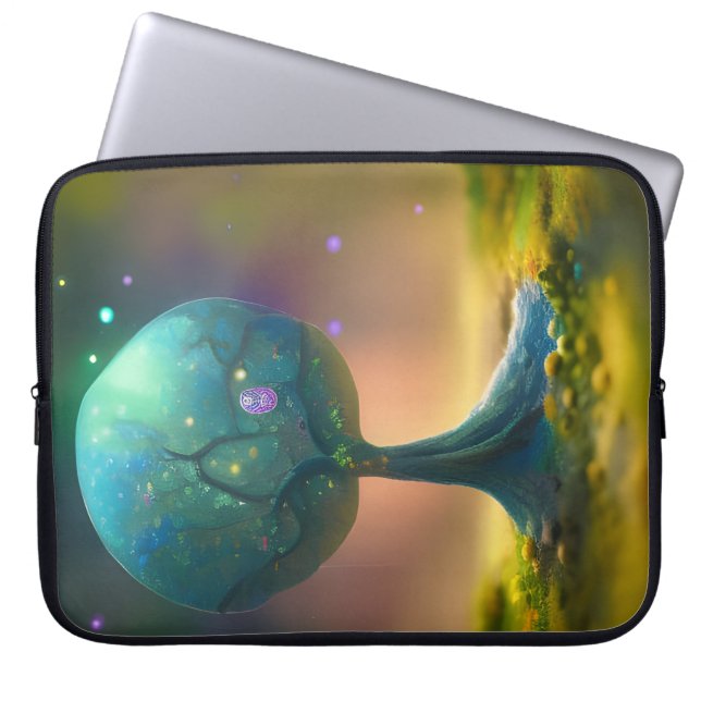 Boom geboorth AI Art Laptop Sleeve (Voorkant)