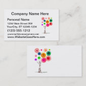 Boom gekleurde stalen spiraalvormig eco-grafisch.p visitekaartje (Voorkant / Achterkant)