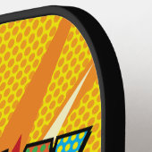 BOOM Gepersonaliseerde Spraakballon Grappig Cool Pickleball Paddle (Links Detail)