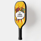 BOOM Gepersonaliseerde Spraakballon Grappig Cool Pickleball Paddle (Links)