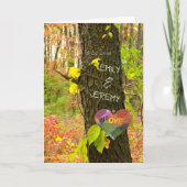 BOOM "GESNEDEN" MET JE EIGEN NAMEN/JUBILEUM KAART (Voorkant)