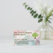 boom gestileerd | tuinarchitecten visitekaartje (Staand voorkant)