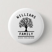 Boom - gezinshereniging zomervakantie ronde button 5,7 cm (Voorkant)