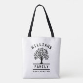 Boom - gezinshereniging zomervakantie tote bag (Achterkant)