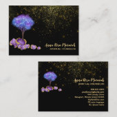 *~* Boom Glitter Amethyst Magische juwelen Visitekaartje (Voorkant / Achterkant)