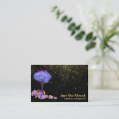 *~* Boom Glitter Amethyst Magische juwelen   Visitekaartje (Staand voorkant)