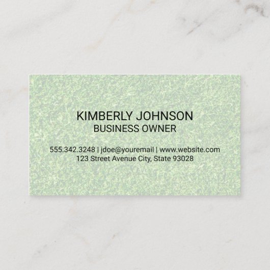 Boom | Gras | Landschapsarchitectuur Visitekaartje (Achterkant)