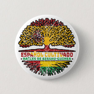 Boom Guinee-Bissau-Guinee-Bissau-Guinee-Spanje Ronde Button 5,7 Cm