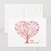 Boom Hart Fijne Valentijnsdag Briefkaart (Voorkant / Achterkant)