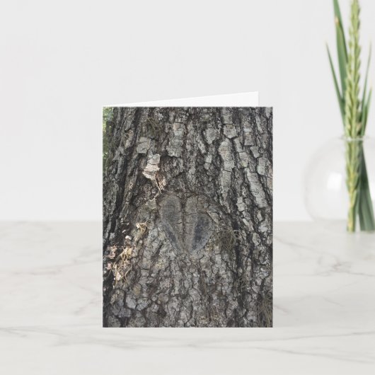 Boom hart notecard #1 kaart (Voorkant)