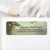 Boom hart rustieke bruiloft etiket (Insitu)