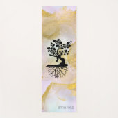 *~* Boom harten regenboogholograghe Yoga Pose AP1 Yogamat (Voorkant)