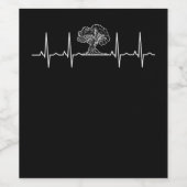 Boom hartslag Natuur buitenshuis Wijn Etiket (Enkel label)