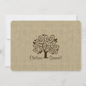 Boom Hearts Wedding Kaart (Achterkant)