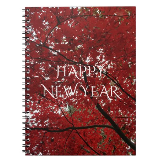 Boom Herfst Season Red Brown Autumn Leaves Notitieboek (Voorkant)