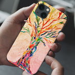 Boom Hoesje-Mate iPhone Case<br><div class="desc">Dit unieke telefoongeval kenmerkt een mozaïekboom in regenboogkleuren op een beige en koraalachtergrond. Omdat we ons eigen kunstwerk creëer,  zal je dit exacte afbeelding niet vinden van andere ontwerpers. Originele mozaïek © Michele Davies</div>