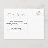 Boom House Change of Address Briefkaart (Achterkant)