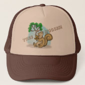 Boom, Hugger. eekhoorn Trucker Pet (Voorkant)