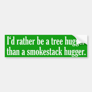Boom Hugger geen mokestack Hugger Bumpersticker