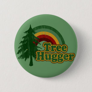 Boom Hugger Hippie Rainbow Ronde Button 5,7 Cm