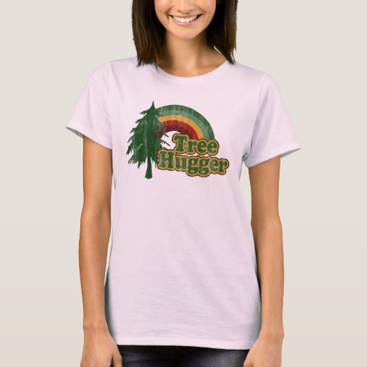 Boom Hugger Hippie Rainbow T-shirt (Voorkant)