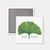 Boom Hugger, Leaf Lover - Ginkgo Magneet (Voorkant / Achterkant)
