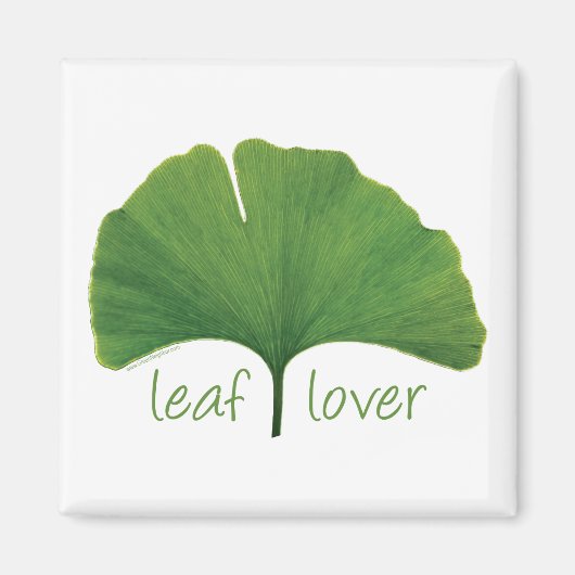 Boom Hugger, Leaf Lover - Ginkgo Magneet (Voorkant)