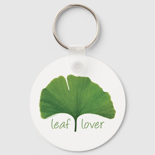 Boom Hugger, Leaf Lover - Ginkgo Sleutelhanger (Voorkant)