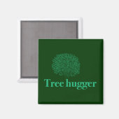 Boom-hugger met boomillustratie magneet (Voorkant / Achterkant)