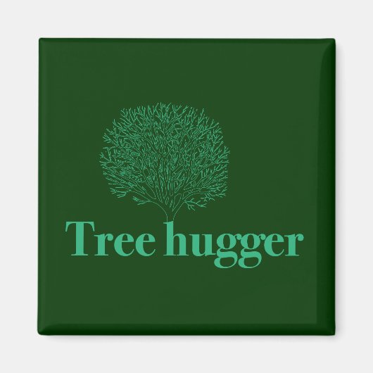 Boom-hugger met boomillustratie magneet (Voorkant)