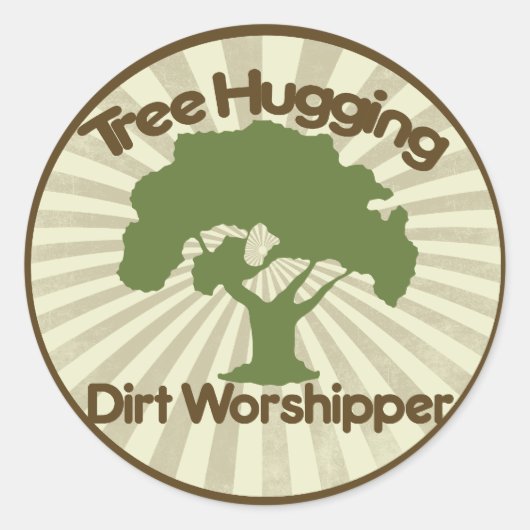 Boom Hugging Dirt Worshiper Ronde Sticker (Voorkant)