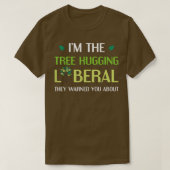 Boom Hugging Liberal Environmental Tree Hugger T-shirt (Design voorkant)