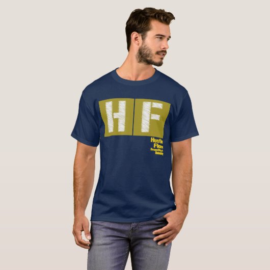 BOOM! HUSTLE EN STROOM T-SHIRT (Voorkant volledig)