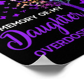 Boom I Draag Paars geheugen van dochter overdosis Poster (Hoek)