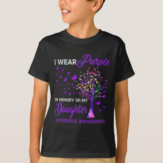 Boom I Draag Paars geheugen van dochter overdosis  T-shirt