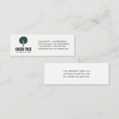 Boom Icoon / Hovenier Mini Visitekaartje (Voorkant / Achterkant)